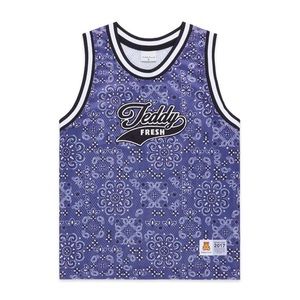 teddy fresh purple paisley basketball tank